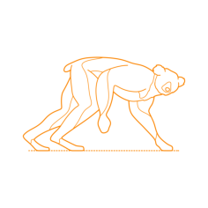 Animals Lemuriforms Indri Outline Svg File, Free Vectors File